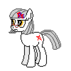 Size: 1000x1000 | Tagged: safe, artist:rocketsex, oc, oc only, oc:rocket-sex, earth pony, pony, glasses, pixel art, solo