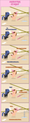 Size: 1205x4880 | Tagged: safe, artist:estories, oc, oc only, oc:neigh sayer, oc:think pink, comic, fishing, fishing rod, neink, pointy ponies