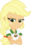 Size: 7000x9907 | Tagged: safe, artist:luckreza8, applejack, equestria girls, g4, my little pony equestria girls: legend of everfree, absurd resolution, applejack is not amused, clothes, crossed arms, female, freckles, hatless, missing accessory, raised eyebrow, simple background, solo, transparent background, unamused, vector