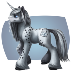 Size: 1401x1383 | Tagged: safe, artist:spirit-alu, oc, oc only, oc:dot pillow, pony, unicorn, simple background, solo, unshorn fetlocks