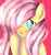 Size: 3600x3800 | Tagged: safe, artist:missmeower, fluttershy, pony, g4, blushing, bust, female, hair over one eye, high res, open mouth, portrait, raised hoof, solo