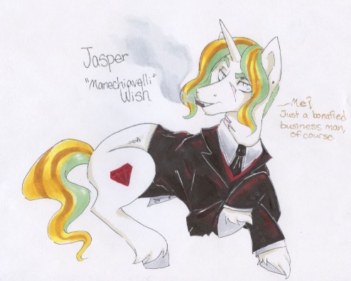 Safe Artist Frozensoulpony Oc Oc Only Oc Jasper Wish Pony Unicorn Adopted