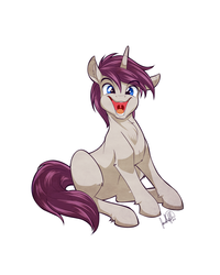 Size: 3600x4500 | Tagged: safe, artist:jadedjynx, oc, oc only, oc:l cut, pony, unicorn, full body, happy, male, solo