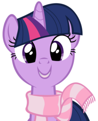 Size: 2500x3100 | Tagged: safe, artist:redink853, twilight sparkle, pony, unicorn, g4, winter wrap up, .ai available, .svg available, clothes, female, high res, scarf, simple background, solo, transparent background, vector