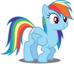 Size: 5000x4378 | Tagged: safe, artist:dashiesparkle, rainbow dash, pony, g4, read it and weep, .svg available, absurd resolution, cute, dashabetes, female, ponyscape, simple background, smiling, solo, transparent background, vector