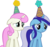 Size: 11512x10914 | Tagged: safe, artist:cyanlightning, minuette, twinkleshine, pony, unicorn, amending fences, g4, my little pony: friendship is magic, .svg available, absurd resolution, hat, looking down, party hat, sad, simple background, transparent background, vector