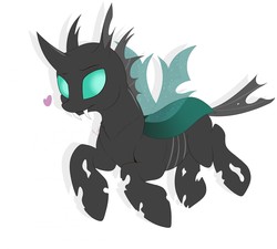 Size: 1280x1154 | Tagged: safe, artist:evange, thorax, changeling, g4, the times they are a changeling, heart, male, solo