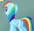 Size: 375x340 | Tagged: safe, screencap, rainbow dash, pegasus, pony, g4, pinkie pride, butt, cropped, female, mare, open mouth, plot, solo