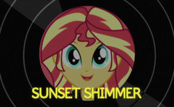 Size: 1160x720 | Tagged: safe, edit, edited screencap, screencap, sunset shimmer, equestria girls, friendship through the ages, g4, cute, female, happy days, shimmerbetes, solo