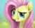 Size: 1280x1024 | Tagged: safe, artist:magistra, fluttershy, pony, a bird in the hoof, g4, always works, blushing, cute, dreamworks face, female, looking at you, mare, raised eyebrow, realistic, scene interpretation, shyabetes, smiling, solo