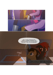 Size: 3541x5016 | Tagged: safe, artist:gashiboka, doctor whooves, time turner, twilight sparkle, oc, oc:firestorm, alicorn, earth pony, pegasus, pony, comic:recall the time of no return, g4, comic, twilight sparkle (alicorn), tyrant sparkle, unreadable text