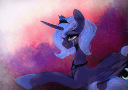 Size: 2000x1400 | Tagged: safe, artist:vetallie, princess luna, g4, crying, female, s1 luna, solo