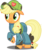 Size: 4183x5000 | Tagged: safe, artist:dashiesparkle, applejack, g4, the cart before the ponies, absurd resolution, cap, clothes, cute, dirty, female, floppy ears, grease, hat, jackabetes, mechanic, overalls, raised hoof, simple background, smiling, solo, transparent background, vector