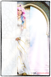 Size: 1890x2835 | Tagged: safe, artist:kabubaka, princess celestia, human, g4, clothes, cosplay, costume, irl, irl human, photo, solo