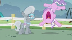 Size: 1920x1080 | Tagged: safe, screencap, diamond tiara, silver spoon, pony, crusaders of the lost mark, g4, nose in the air, unamused, volumetric mouth, yelling