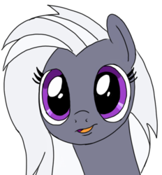 Size: 557x599 | Tagged: safe, artist:toyminator900, oc, oc only, oc:aureai gray, pegasus, pony, bust, open mouth, portrait, simple background, smiling, solo, transparent background