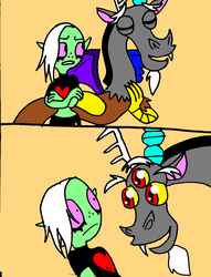 Size: 833x1091 | Tagged: safe, artist:cmara, discord, g4, creepy, lord dominator, paint tool sai, wander over yonder