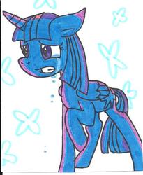 Size: 579x705 | Tagged: safe, artist:cmara, twilight sparkle, alicorn, pony, g4, female, solo, traditional art, twilight sparkle (alicorn)