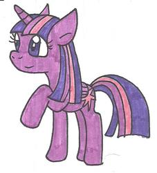 Size: 546x601 | Tagged: safe, artist:cmara, twilight sparkle, alicorn, pony, g4, female, solo, traditional art, twilight sparkle (alicorn)