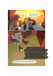 Size: 3541x5016 | Tagged: safe, artist:gashiboka, doctor whooves, fluttershy, rarity, roseluck, time turner, oc, oc:firestorm, earth pony, pegasus, pony, unicorn, comic:recall the time of no return, g4, butt, comic, plot