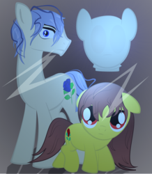 Size: 2425x2776 | Tagged: safe, artist:avarick, floppy ears, garry, ib, ib (character), ponified