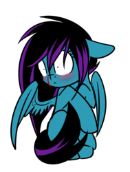 Size: 964x1276 | Tagged: safe, artist:despotshy, oc, oc only, oc:despy, pegasus, pony, blood, blushing, cute, nosebleed, simple background, solo, transparent background, wide eyes