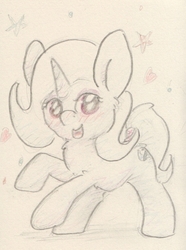 Size: 633x851 | Tagged: safe, artist:slightlyshade, trixie, pony, unicorn, g4, female, mare, simple background, solo, traditional art