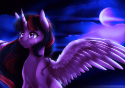 Size: 4092x2893 | Tagged: safe, artist:pillonchou, twilight sparkle, alicorn, pony, g4, color porn, crying, female, solo, twilight sparkle (alicorn)