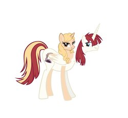 Size: 932x856 | Tagged: artist needed, source needed, safe, taralicious, oc, oc only, oc:fausticorn, alicorn, pony, apocalypse, conjoined, end of the world, endgame, fusion, joke, lauren faust, m.a. larson, m.a. larson's beautiful smile, meghan mccarthy, not salmon, steven moffat, tara strong, two heads, wat, we have become one, what has magic done, xk-class end-of-the-world scenario