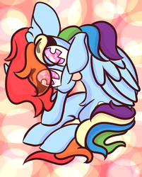 Size: 2418x3007 | Tagged: safe, artist:hedgehog-plant, rainbow dash, pegasus, pony, g4, abstract background, female, high res, mare, solo, tongue out