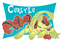 Size: 4145x2676 | Tagged: safe, artist:redi, oc, oc only, oc:curlylu, pegasus, pony, solo