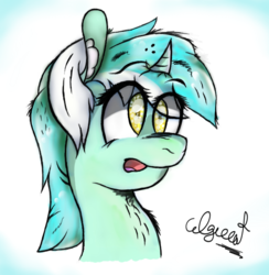 Size: 669x686 | Tagged: safe, artist:colgreat, lyra heartstrings, pony, g4, female, solo