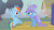 Size: 1280x720 | Tagged: safe, screencap, rainbow dash, trixie, pony, unicorn, boast busters, g4, my little pony: friendship is magic