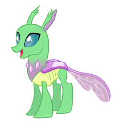 Size: 2000x2000 | Tagged: safe, artist:strangerdragos, frenulum (g4), changedling, changeling, g4, to where and back again, background changeling, high res, open mouth, simple background, solo, transparent background, vector