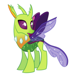 Size: 2000x2000 | Tagged: safe, artist:strangerdragos, lokiax, changedling, changeling, g4, to where and back again, background changeling, high res, not thorax, simple background, solo, spread wings, transparent background, vector, wings
