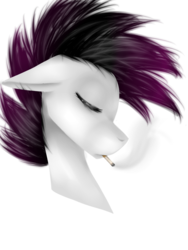 Size: 1024x1365 | Tagged: safe, artist:thenelliee, oc, oc only, cigarette, simple background, smoking, solo, transparent background