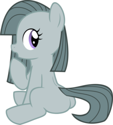 Size: 2520x2785 | Tagged: safe, artist:ispincharles, marble pie, earth pony, pony, g4, butt, cute, female, filly, filly marble pie, high res, marblebetes, plot, simple background, solo, transparent background, vector, younger