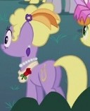 Size: 128x157 | Tagged: safe, screencap, lyrica lilac, pony, g4, sweet and elite, butt, cropped, female, mare, plot