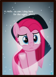 Size: 2500x3412 | Tagged: safe, artist:arifproject, pinkie pie, earth pony, pony, g4, bronybait, female, high res, homeless, pinkamena diane pie, sad, solo, vector