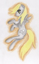 Size: 1208x1978 | Tagged: safe, artist:nabirar, derpy hooves, pegasus, pony, g4, female, mare, solo, traditional art