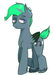 Size: 656x936 | Tagged: safe, artist:oreomonsterr, oc, oc only, oc:silver tune, pegasus, pony, simple background, solo, transparent background
