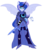 Size: 2900x3400 | Tagged: safe, artist:e-e-r, nightmare moon, princess luna, equestria girls, g4, armor, clothes, equestria girls-ified, female, high res, ponied up, simple background, solo, sword, transparent background, weapon