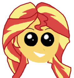 Size: 534x565 | Tagged: safe, artist:sunnyblam, sunset shimmer, equestria girls, g4, my little pony equestria girls: legend of everfree, female, solo