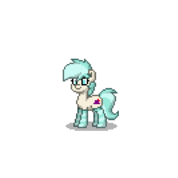 Size: 400x400 | Tagged: safe, coco pommel, earth pony, pony, pony town, g4, clothes, female, socks, solo, striped socks