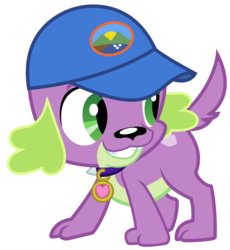 Size: 1806x1963 | Tagged: safe, artist:sketchmcreations, spike, spike the regular dog, dog, equestria girls, g4, my little pony equestria girls: legend of everfree, hat, male, simple background, solo, transparent background, vector