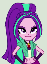 Size: 396x541 | Tagged: safe, artist:altimos0023, aria blaze, equestria girls, g4, alternate hairstyle, belly button, female, midriff, simple background, solo, vector