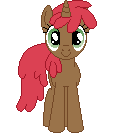 Size: 128x133 | Tagged: safe, artist:onil innarin, derpibooru exclusive, cherry spices, pony, g4, c:, female, looking at you, mare, pixel art, simple background, solo, transparent background