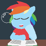 Size: 150x150 | Tagged: safe, artist:threetwotwo32232, rainbow dash, g4, animated, female, gif, sleeping, snot bubble, solo