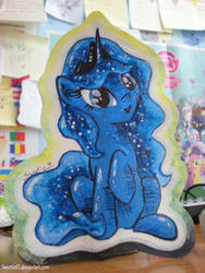 Size: 2448x3264 | Tagged: safe, artist:sweeterwho, princess luna, pony, g4, female, solo, traditional art