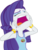 Size: 7000x9134 | Tagged: safe, artist:luckreza8, rarity, equestria girls, g4, my little pony equestria girls: legend of everfree, absurd resolution, big no, bracelet, camp everfree logo, camp everfree outfits, clothes, drama queen, faic, female, inkscape, jewelry, marshmelodrama, open mouth, simple background, solo, transparent background, vector